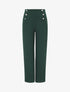Pantalon fluide coupe droite - Vert sapin - 5