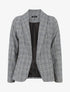 Blazer droit à imprimé prince de galles - Noir - 1