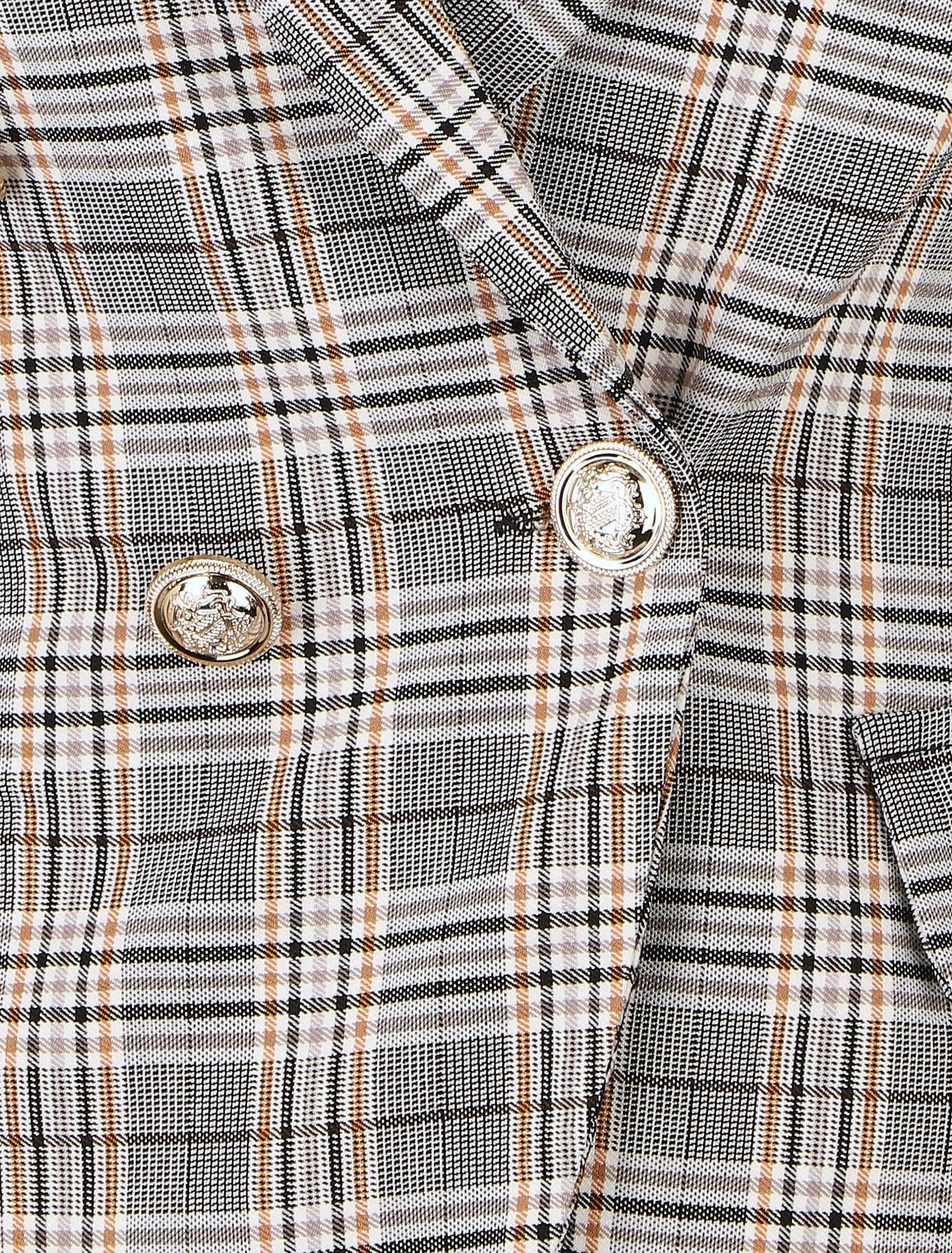 Blazer imprimé prince de galles - Camel - 3