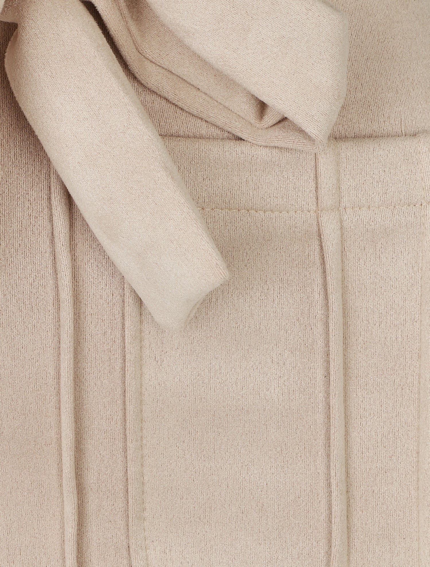 Jupe courte en suédine à poches plaquées - Beige - 3