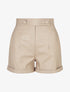Short en simili à revers - Beige - 1