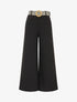 Pantalon long uni fluide - Noir - 1