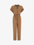 Combinaison unie fluide - Camel - 1