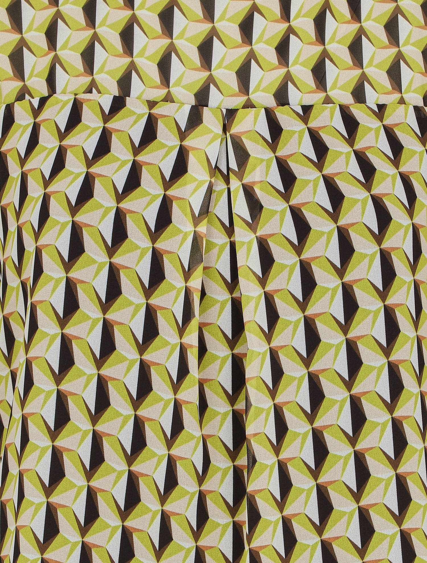 Top manches courtes imprimé mosaïque - Noir/vert - 3