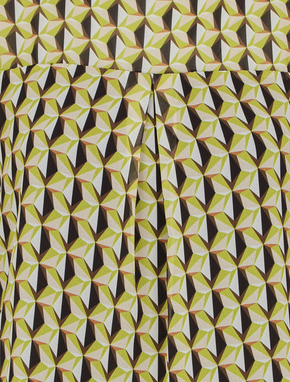 Top manches courtes imprimé mosaïque - Noir/vert - 3