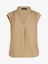 Top uni sans manches - Camel - 1