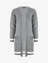 Gilet long coupe droite - Gris - 1
