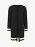 Gilet long coupe droite - Noir - 4