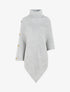Poncho uni col roulé - Gris - 4
