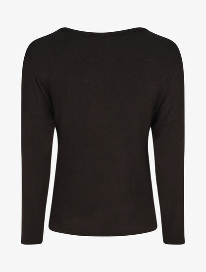 Pull droit motif coeur LIVE LOVE - Noir - 2