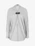Gilet style cape - Gris clair - 4