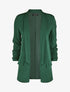 Blazer à manches 3/4 froncées - Vert - 1