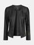 Veste classique en simili - Noir - 1