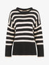 Pull à rayures - Noir - 4