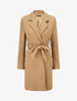 Manteau long classique coupe droite - Camel - 1