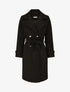 Manteau long à boutons décoratifs au dos - Noir - 4