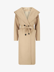 Manteau long à capuche - Beige - 4