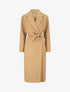 Manteau long uni ceinturé - Camel - 4