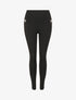 Legging skinny à zips contrastants - Noir - 4