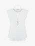 Top sans manches et dos en dentelle - Blanc - 4