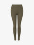 Legging skinny à zips contrastants - Kaki - 1