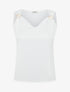 Top uni sans manches à broches amovibles - Blanc - 5