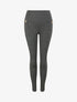 Legging skinny à zips contrastants - Gris foncé - 4