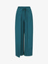 Pantalon ample à pans à nouer - Bleu canard - 4