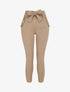 Pantalon 7/8 coupe slim à poches décoratives - Beige - 1