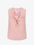 Top droit sans manches col bénitier - Rose - 1