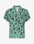 Blouse imprimé abstrait à manches courtes - Menthe - 4