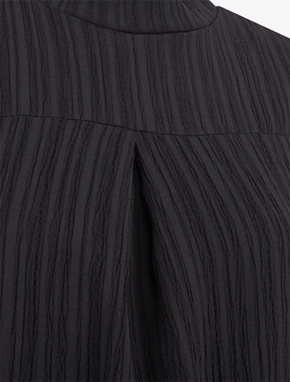 Top texturé ample sans manches - Noir - 3