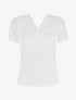 Top uni en dentelle - Blanc - 6