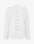 Veste droite style officier - Blanc - 1