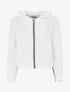 Sweat zippé à capuche - Blanc - 1