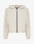 Sweat zippé à capuche - Beige - 1