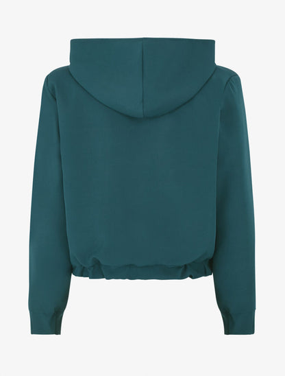 Sweat zippé à capuche - Bleu canard - 2