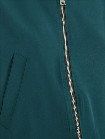 Sweat zippé à capuche - Bleu canard - 3