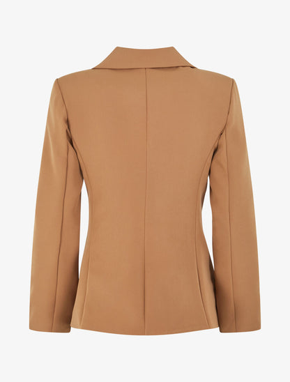 Veste mi-longue classique - Beige foncé - 2