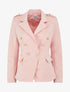 Veste mi-longue style officier - Rose - 4