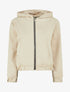Veste courte en suédine à capuche - Beige - 1