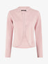 Veste courte ouverte à col cranté - Rose - 1