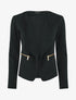 Blazer stretch à poches zippées - Noir - 1
