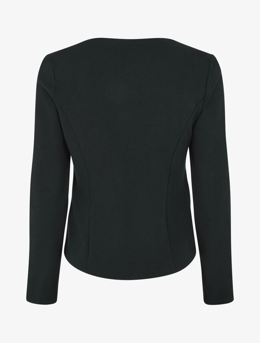 Blazer stretch à poches zippées - Noir - 2