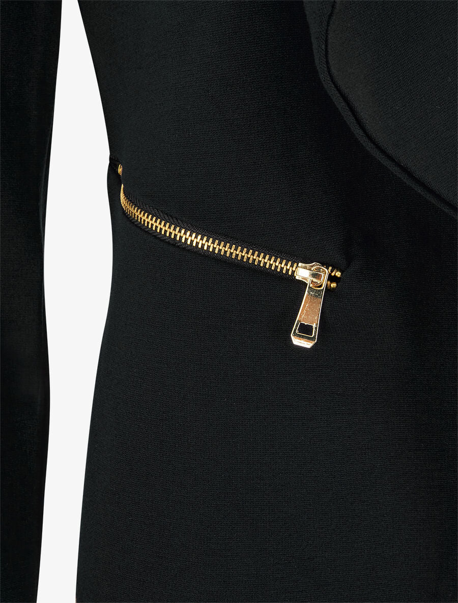 Blazer stretch à poches zippées - Noir - 3