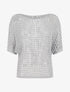 Pull brillant en maille ajourée - Argent - 4