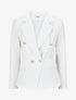 Blazer uni boutonné - Blanc - 1