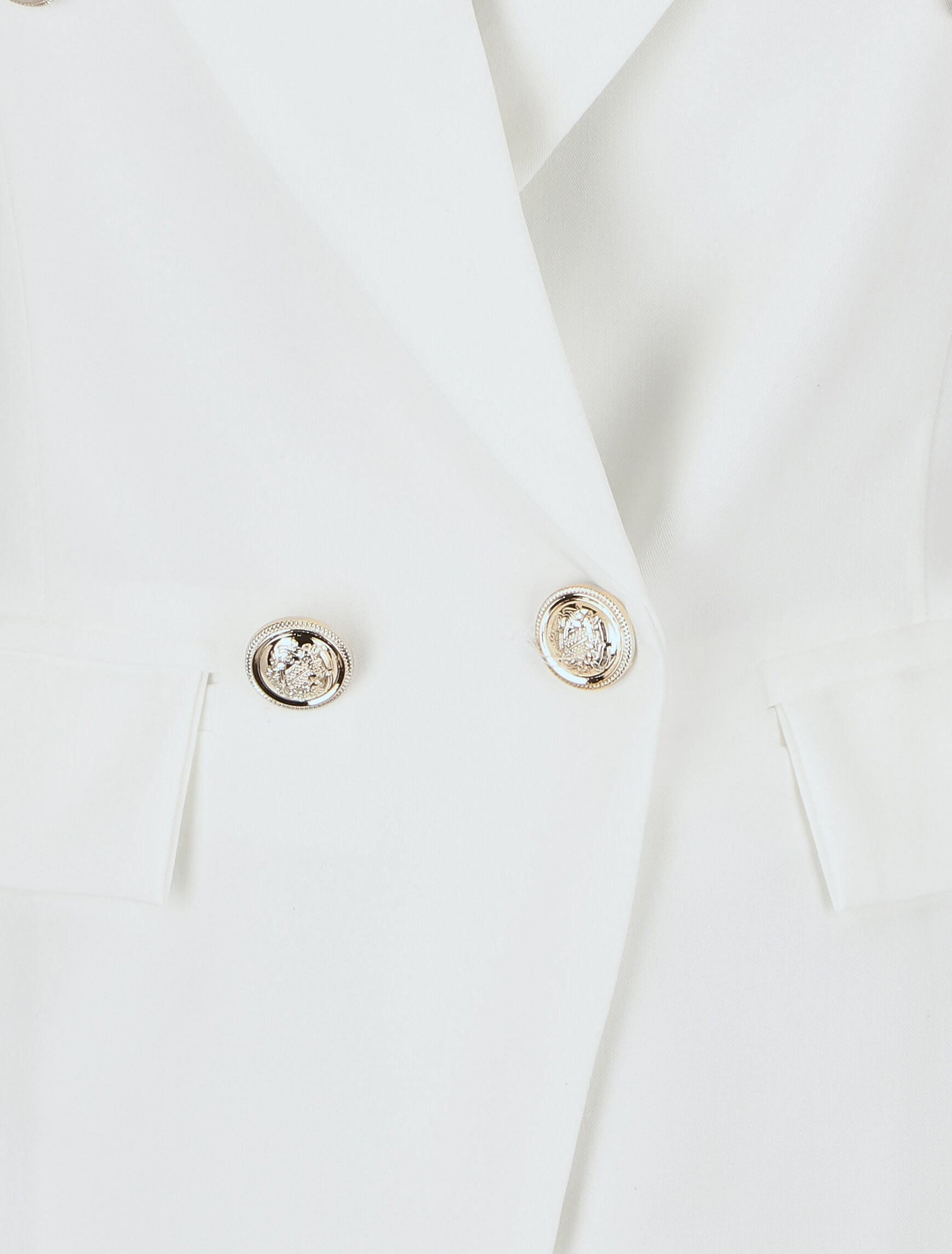Blazer uni boutonné - Blanc - 3