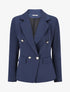 Blazer uni boutonné - Marine - 5