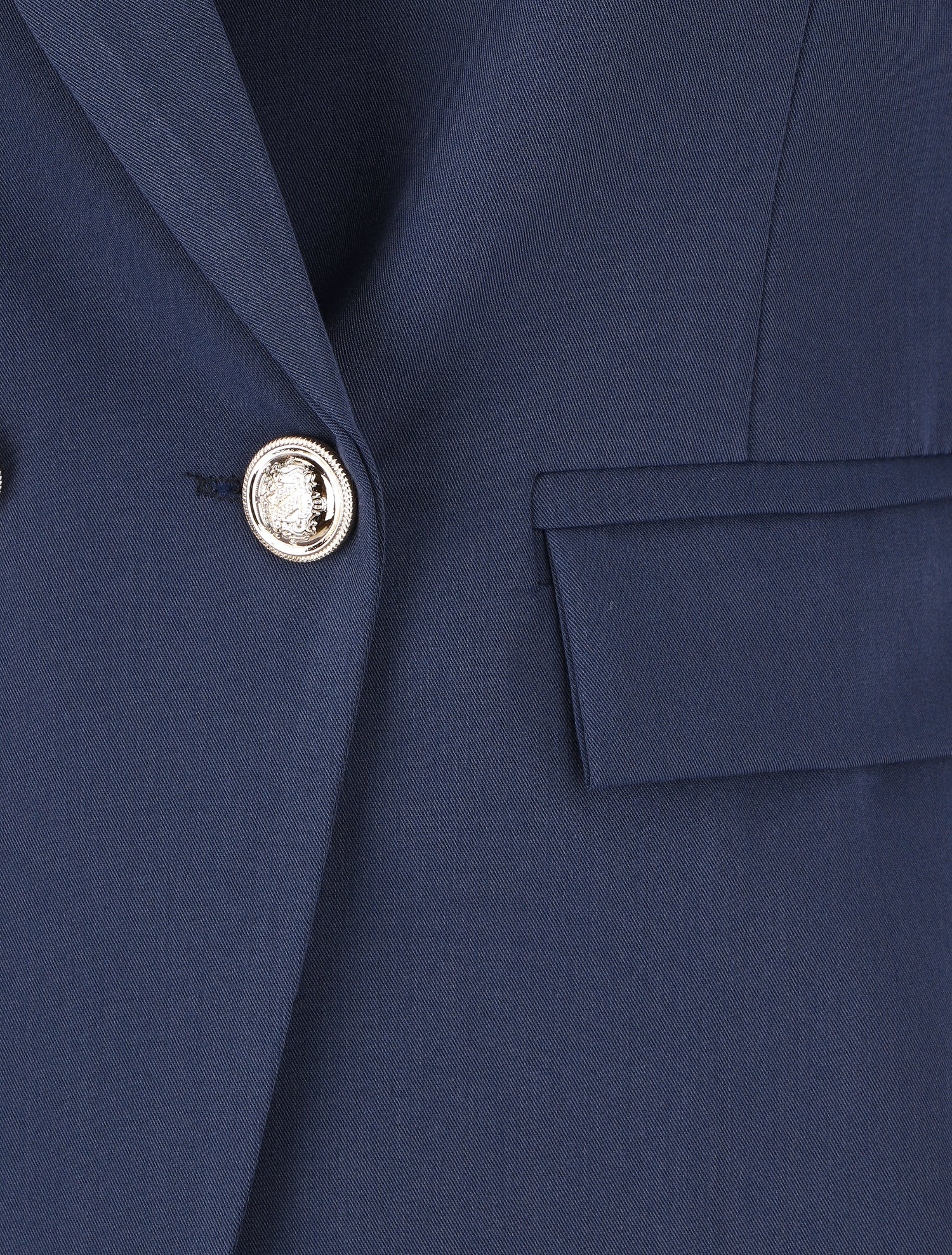 Blazer uni boutonné - Marine - 3